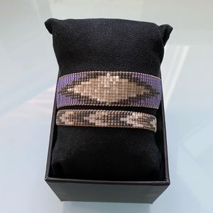 Barbara Orozco tribal diamanté and arrow bracelet.